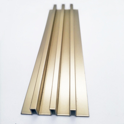 304 Custom Beadblasting Champaign Gold Color Mirror Brushed Stainless Steel Trim For Elevator Wall