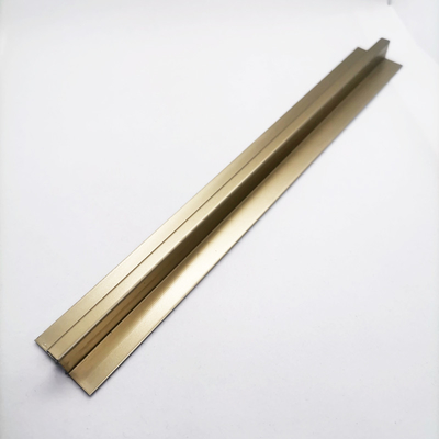 Multiple Shapes Stainless Steel Tile Edge Trim Corner Strip Profile Modern Style Metal Corner Profiles