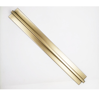 Multiple Shapes Stainless Steel Tile Edge Trim Corner Strip Profile Modern Style Metal Corner Profiles