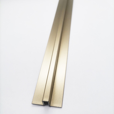 Multiple Shapes Stainless Steel Tile Edge Trim Corner Strip Profile Modern Style Metal Corner Profiles