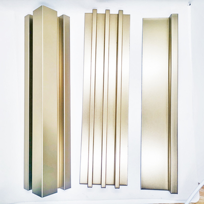 Multiple Shapes Stainless Steel Tile Edge Trim Corner Strip Profile Modern Style Metal Corner Profiles