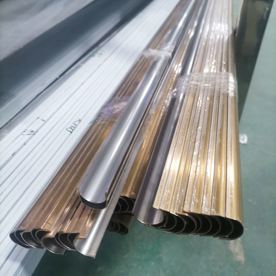 304 Custom Beadblasting Champaign Gold Color Mirror Brushed Stainless Steel Trim For Elevator Wall