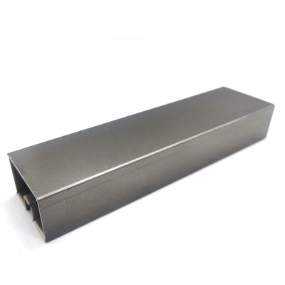 Bead Blasted Black Color Stainless Steel Trim Strip For Glass Partiton