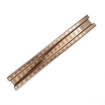 PVD Coating 201 304 Stainless Steel Trim Strips Hairline Finish