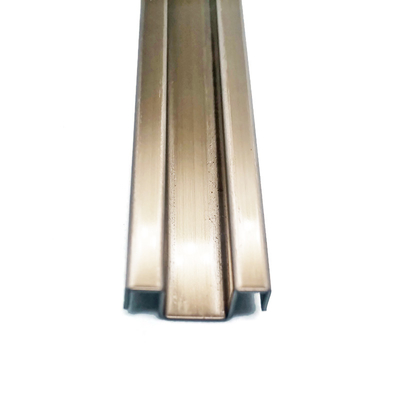 PVD Coating 201 304 Stainless Steel Trim Strips Hairline Finish