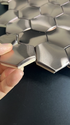 Sus 304 Color Stainless Steel Sheet Hexagonal size Thickness 0.8mm Customized