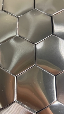 Sus 304 Color Stainless Steel Sheet Hexagonal size Thickness 0.8mm Customized
