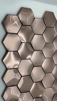 Color Metal Decorative Sheets Brushed Gold Stainless Steel Panel