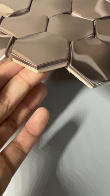 Stainless Steel Screen Partition frame glass Ceramic Mosaic Tiles