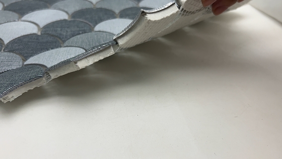 Square Mosaic Tile Glossy Surface Glass Mosaic sus 304 stainless steel mosaic
