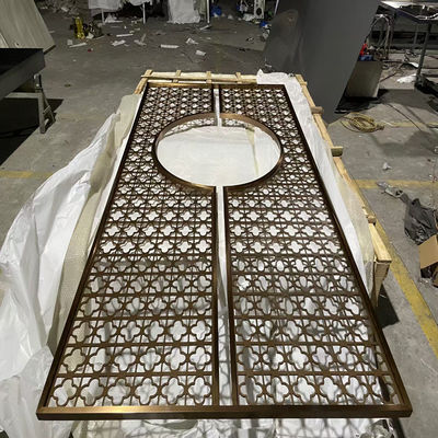 İyi bir fiyat. 304 201 Metal saç çizgisi yüzeyi Altın paslanmaz çelik ekran oturma odası bölümü çevrimiçi