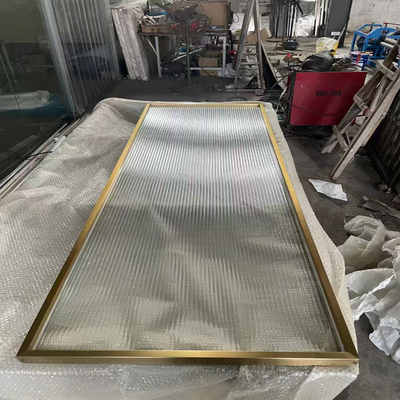 304 201 Metal Hairline Surface Gold Stainless Steel Screen Living Room Partition