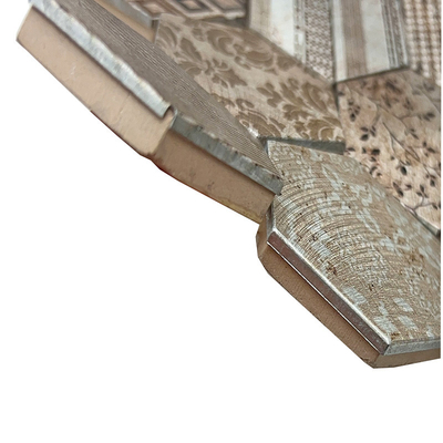 Modern Luxury Art 300*300mm Hexagonal Inkjet Metal Mosaic