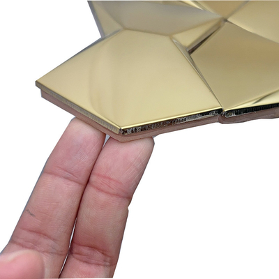 3D Three-Dimensional Metal Stainless Steel Mosaic Tile KTV Club Bar Entrance TV Background Wall Convex