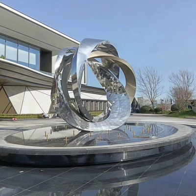 Custom Ship Vivid 304 Painting Powder Coated Sculpt City Land Mirror Polish 316L Stainless Steel Sculpture