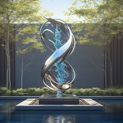ODM Polishing Outdoor Color Customized Powder Coating 304 Landmark Stainless Steel Sculptures