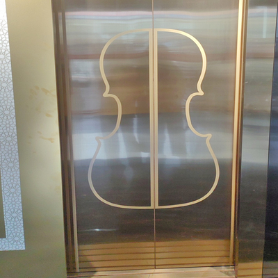 304 High End Different Patterns Stainless Steel Etched Elevator Plate For Hotel