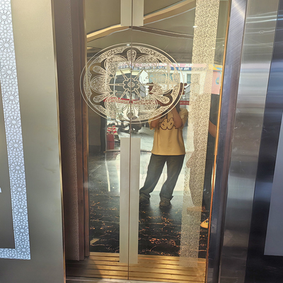 304 High End Different Patterns Stainless Steel Etched Elevator Plate For Hotel