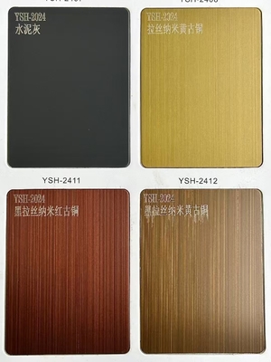 0.3 To 3 Mm Thickness Color  Stainless Steel Sheet Sample Book In Champagne Gold