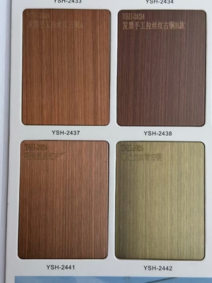 0.3 To 3Mm Thickness Color Stainless Steel Sheet Sample Book For Decoration