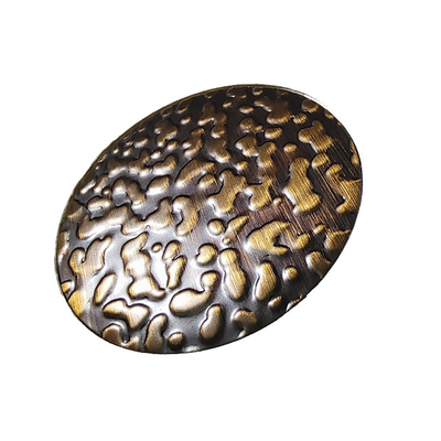 Customize Design Vietnam Singapore Hammered Brass Retro Decoration Copper Plating Stainless Steel Sheet