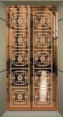 304 Mirror Etching 8K Shiny Gold Elevator Door Panel Color Stainless Steel Sheet