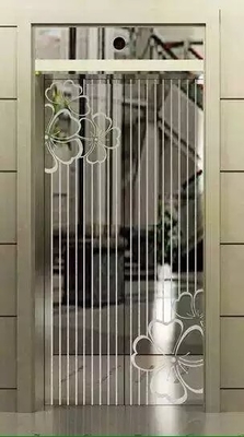 Super 8K Mirror 1mm 1.5mm Silver Color Etched Stainless Steel Elevator Sheet For Lift Door