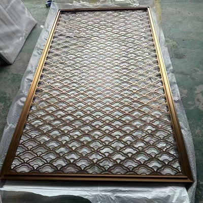 Laser Cut Decorative Metal Partition Screen Room Dividers & Screens Stainless Steel Living Room Partition Screen