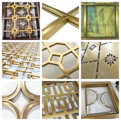304 Finish Laser Cutting Stainless Steel Metal Screen Partition Black Gold Rose Color Satin Stainless Steel Dividers For Hotel Interior Decoration