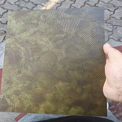 304 Brass Bronze Nano Copper Painted Ss Panel Hand Hammer Finish Colored Stainless Steel Sheets