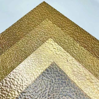 Handmade Hammer Pattern Stainless Steel Sheet For Art Design