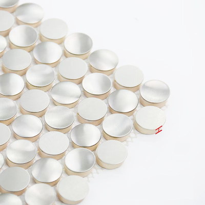 Round Shape Gold Color Stainless Steel Mosaic Tile For Wall Background