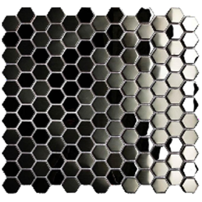 Mirror Stainless Steel Mosaic Tiles  Interior Decoration Projects