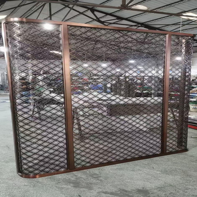 Custom Hotel Supermarket Decoration Metal Stainless Steel Screen Partition & Room Divider
