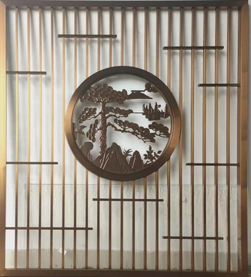 Custom Hotel Supermarket Decoration Metal Stainless Steel Screen Partition & Room Divider