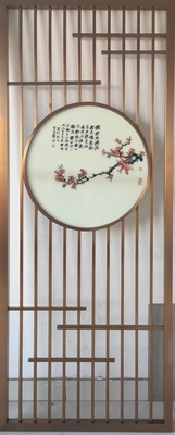 Custom Hotel Supermarket Decoration Metal Stainless Steel Screen Partition & Room Divider