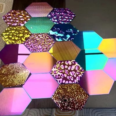 Colored Stainless Steel Sheet  For Five Star Interior  Hotel  Decoration