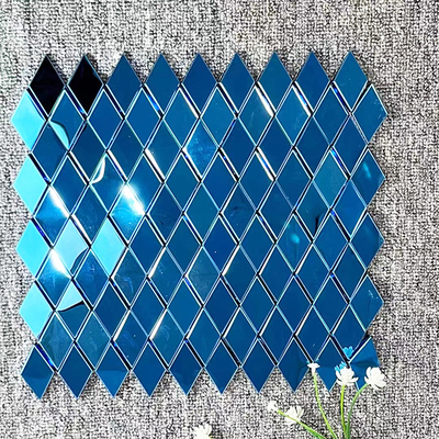 Metal Mosaic Tile Sheets Mirror Stainless Steel For Elegant Decor