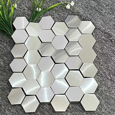 Champagne Gold Stainless Steel Mosaic Tiles for Timeless and Classic Style
