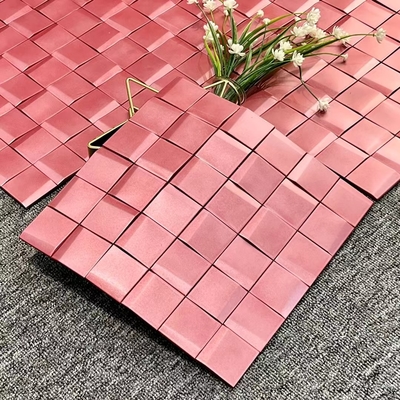Customizable Stainless Steel Mosaic Tiles for Modern and Sophisticated Walls