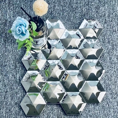 HIGH-END STAINLESS STEEL MOSAIC BACKGROUND WALL STICKERS SUITABLE FOR MODERN AND SIMPLE STYLE HOTELS/VILLAS/SHOPPING MALLS