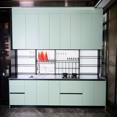 Anti -scratch Countertop Metal Display Cabinets Outdoor Kitchen For Villa Courtyard