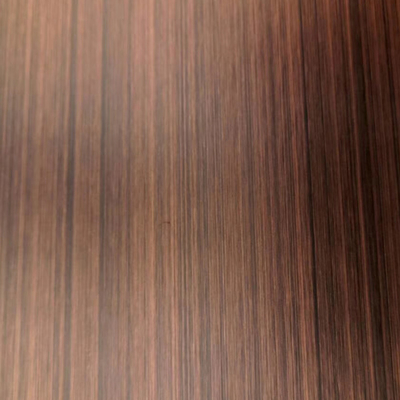 Retro  Antique Bronze Hairline Customized Colored Stainless Steel Sheet For Different Interior And Exterior Designs