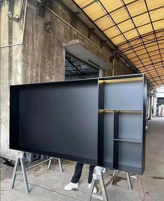 Stainless Steel Color Decorative Panels For Hotel Exterior Walls / Guest Room Partitions 0.8-3.0mm Thickness Supports Special-shaped Cutting