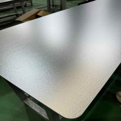 Foshan Factory 1mm 2mm 3mm Thickness 304 Embossed Scratch Resistant  Surface Food Grade Stainless Steel Sheet for Kitchen  Tabletop Washbasin