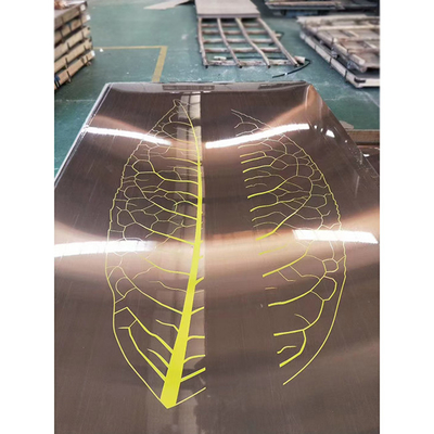 Good Quality Export To Southeast Asia Etched Rose Gold Elevator Door Color Stainless Steel Sheet