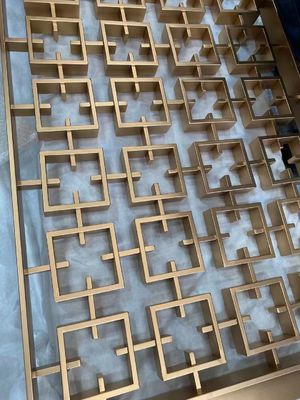 İyi bir fiyat. Özel Paslanmaz Çelik Oda Bölücü Ekran Lazer Kesim Tasarımı çevrimiçi