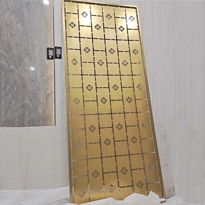 304 Gold PVD Coating Bright Glossy Color Beadblasting Stainless Steel Dividers