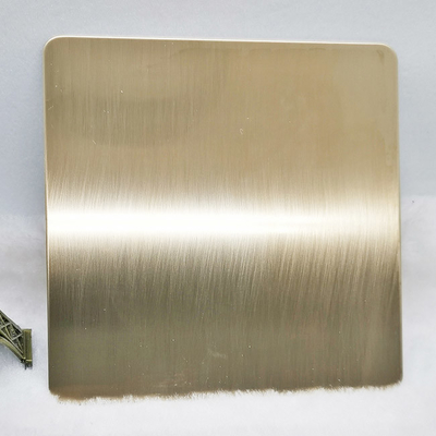 stainless steel sheet brushed gold champagne colored