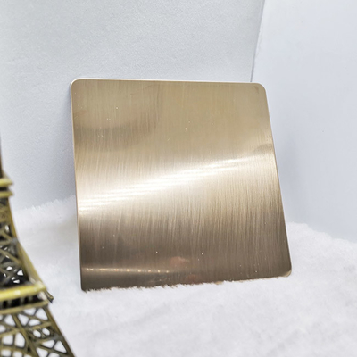 stainless steel sheet brushed gold champagne colored